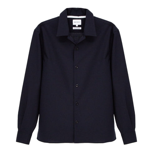 Norse Projects Carsten Light Wool LS Shirt Dark Navy N40-07937004 Degli Uberti